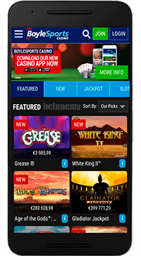 Inicio de sesión de Boyle Sports Casino España