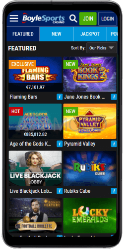 Boyle Sports Casino App